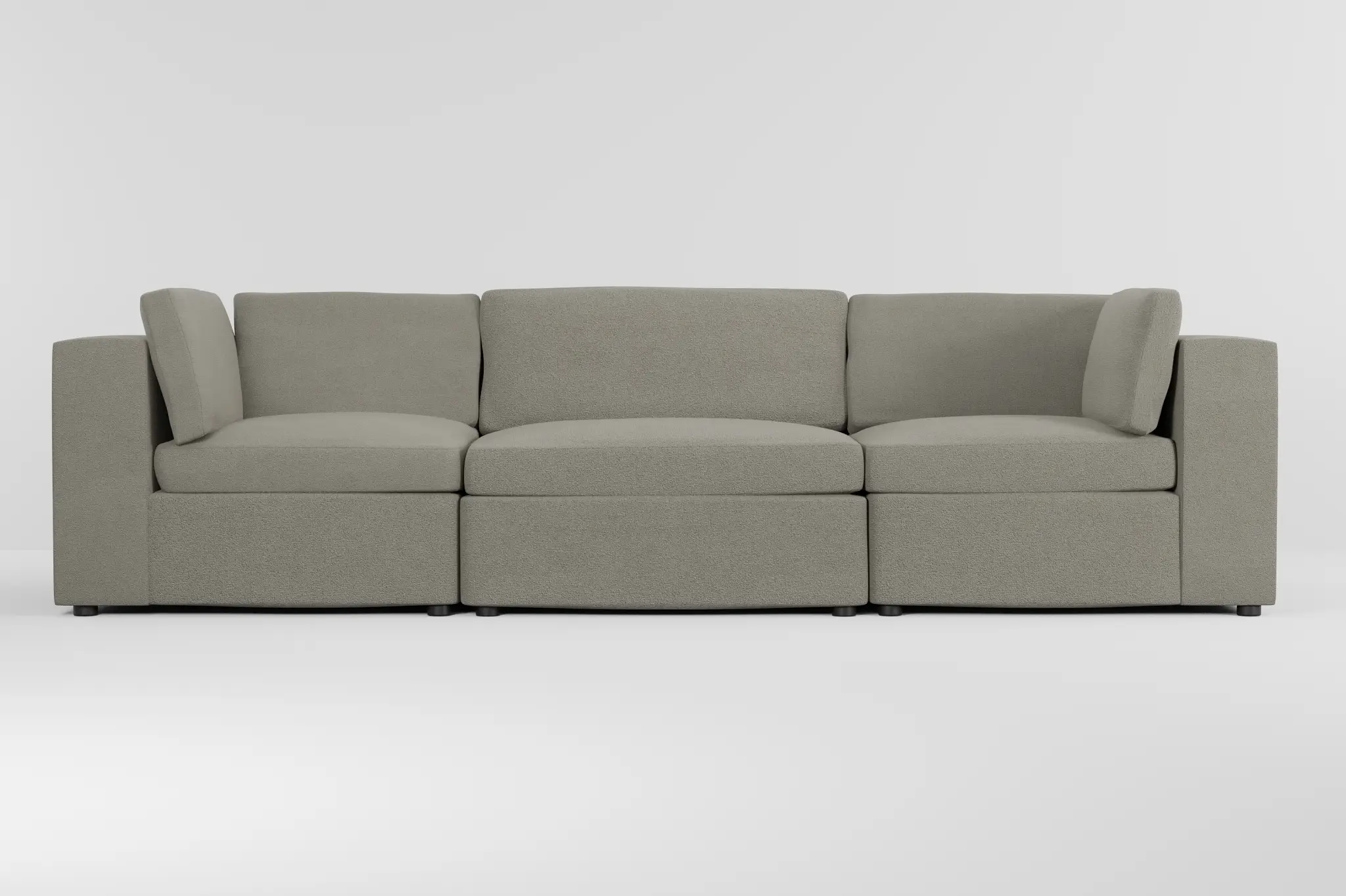 Destin Elite Gray Fabric 3-piece Modular Sofa Destin Elite Gray Fabric 3-piece Modular Sofa
