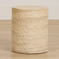 Vina Beige Round End Table