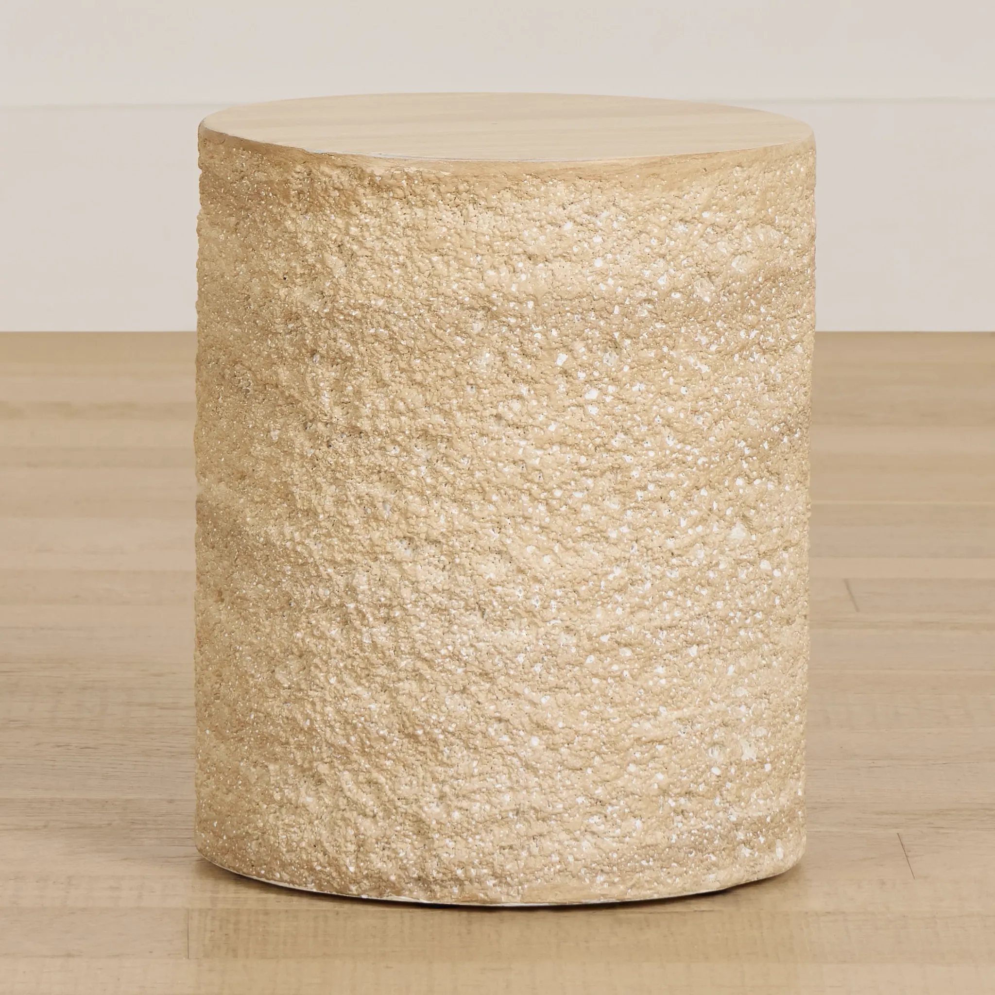 Vina Beige Round End Table