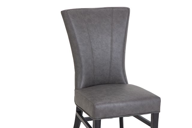 Lori Dark Gray Micro Side Chair