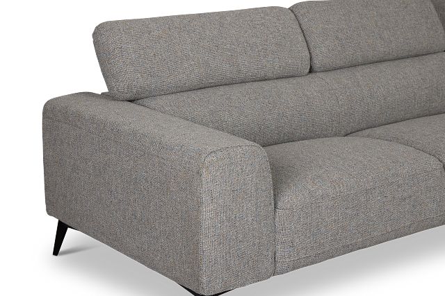 Alina Dark Gray Fabric Medium Right Chaise Sectional