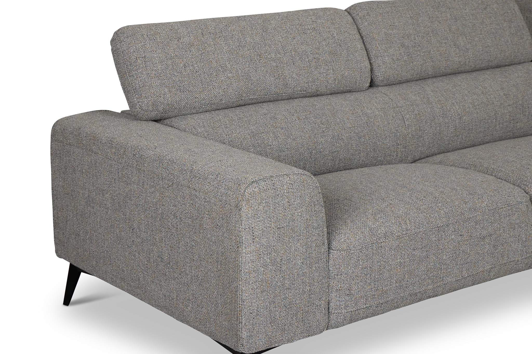 Alina Dark Gray Fabric Medium Right Chaise Sectional