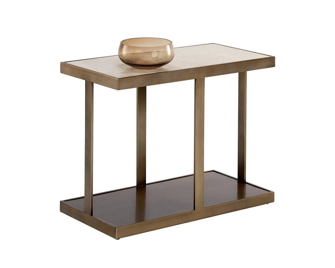 Vern Two-tone Rectangular End Table