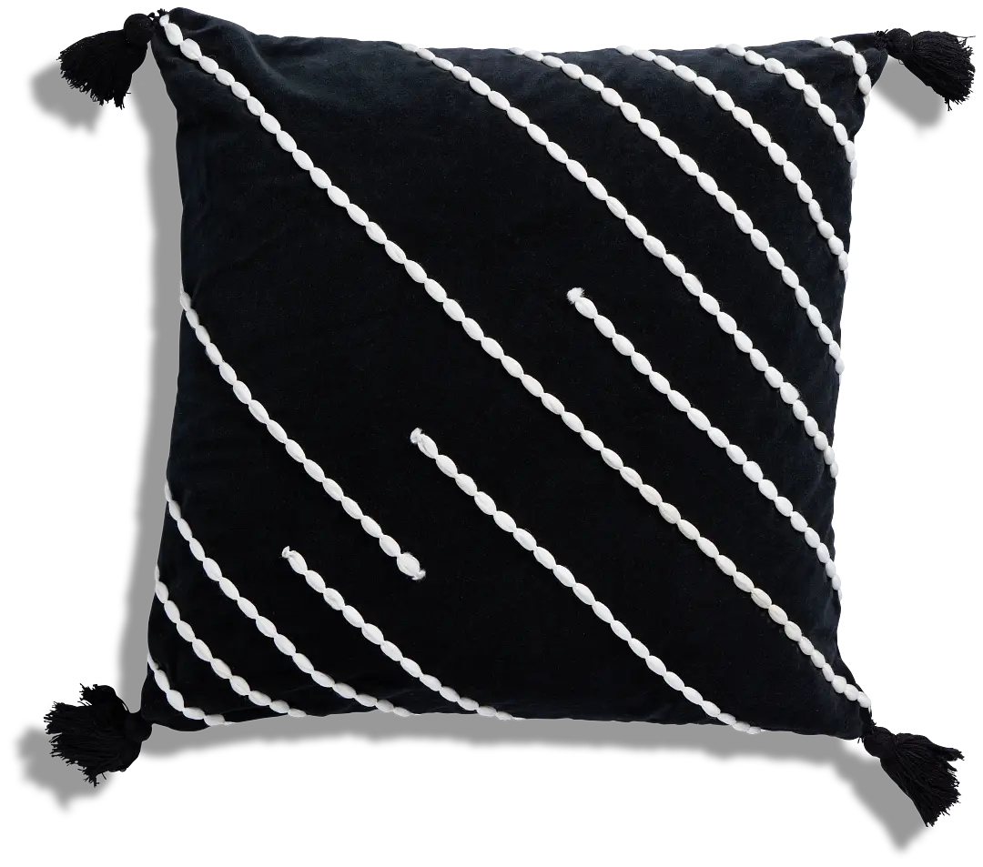 Nova Black 20" Accent Pillow Nova Black 20" Accent Pillow