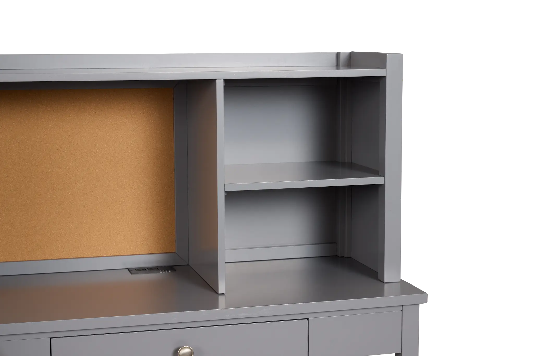 Charleston Gray 1-drawer Desk & Hutch Charleston Gray 1-drawer Desk & Hutch