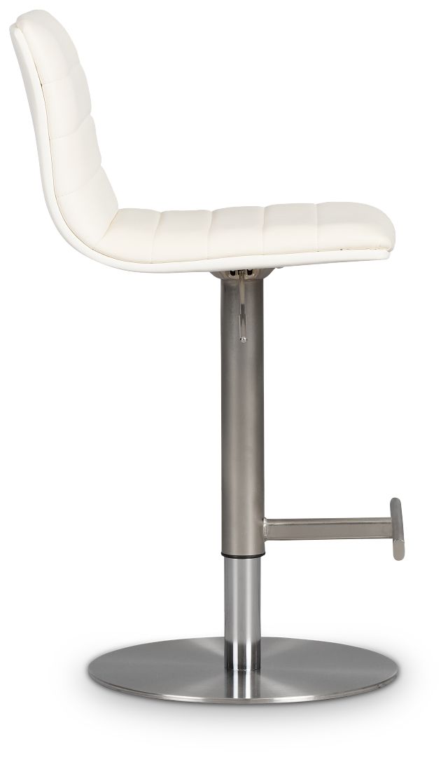 Ellis White Uph Adjustable Stool