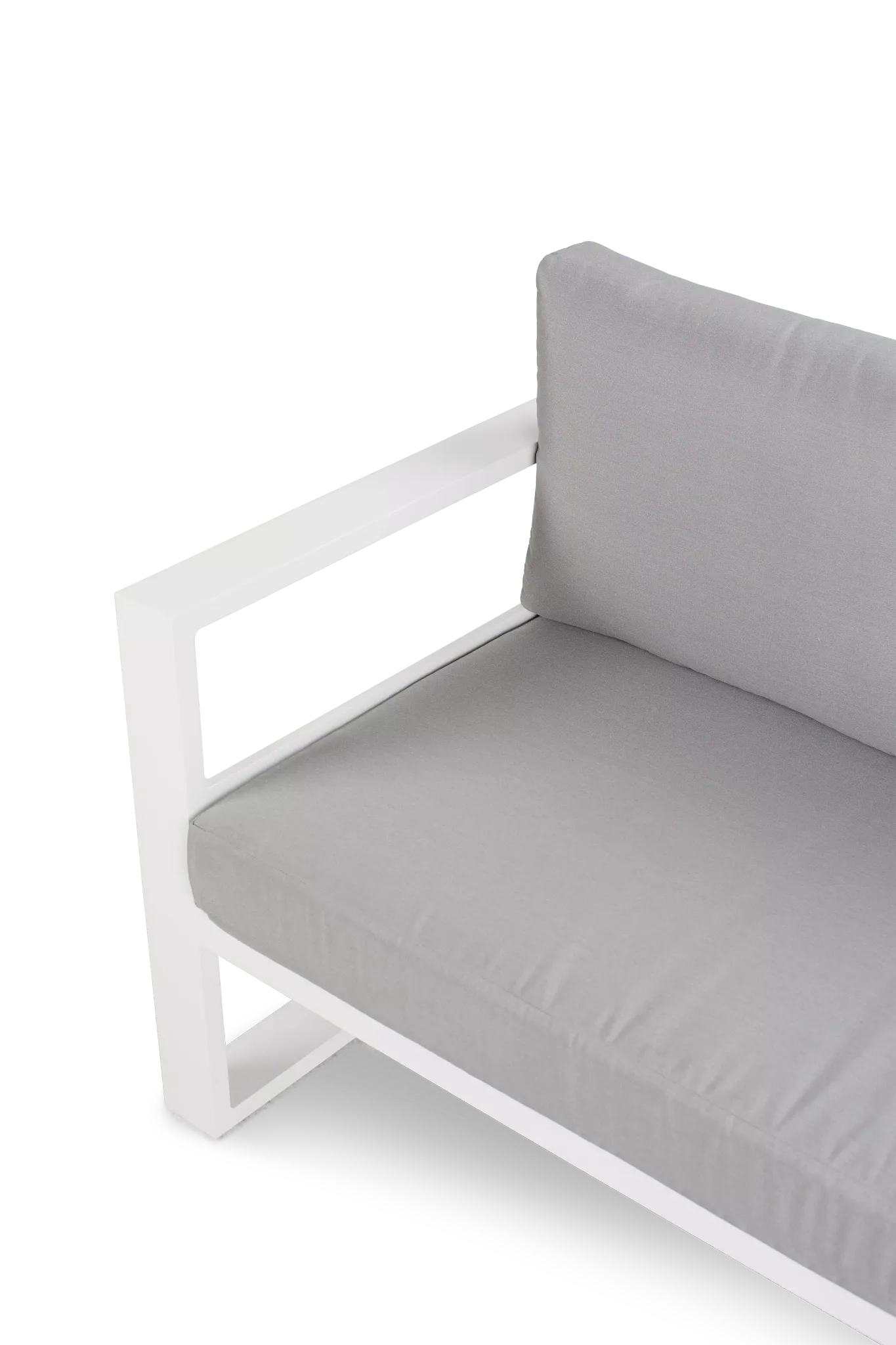Lisbon Gray Aluminum Chaise Sectional