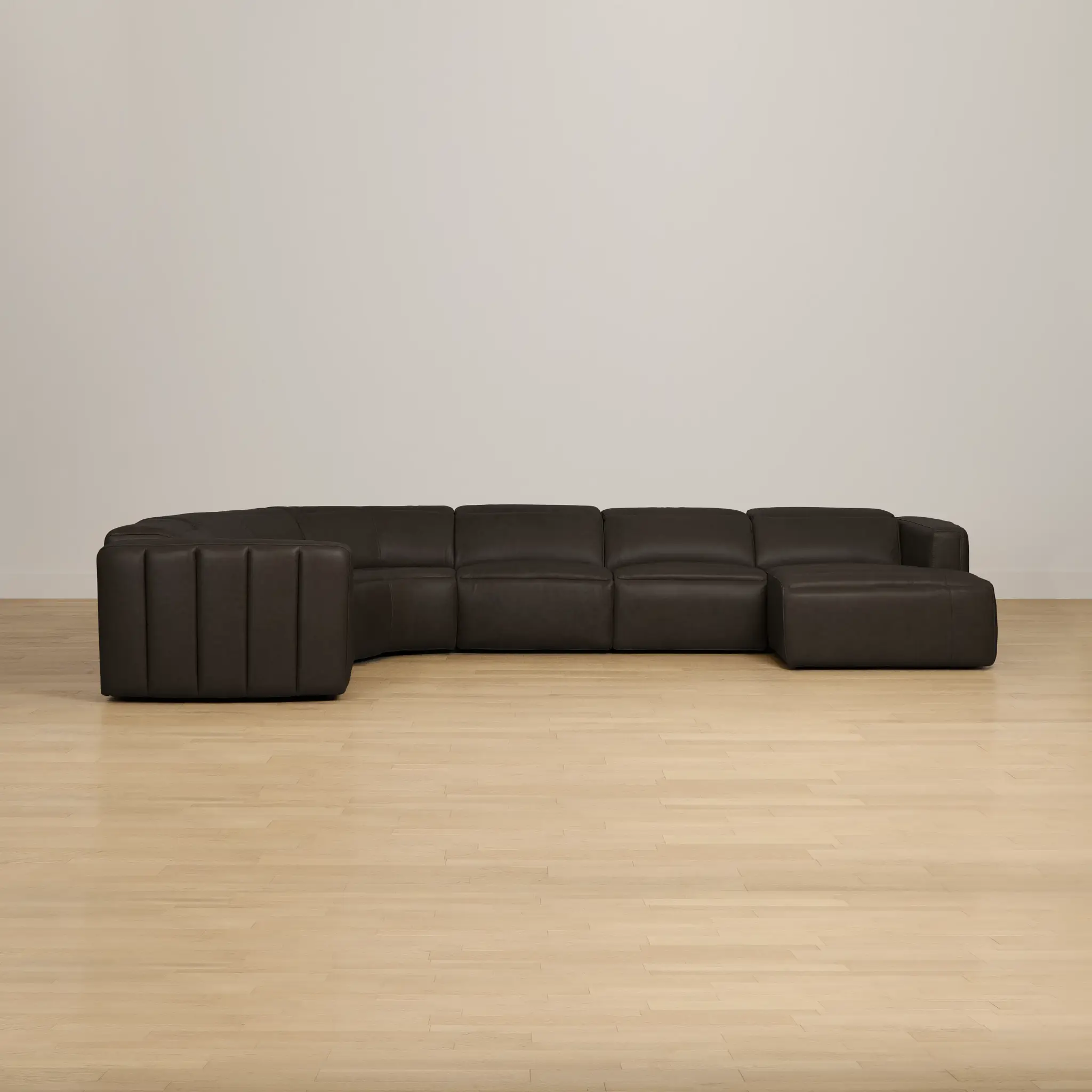 Jace Dark Gray Lthr/vinyl Small Right Chaise Power Reclining Sectional Jace Dark Gray Lthr/vinyl Small Right Chaise Power Reclining Sectional