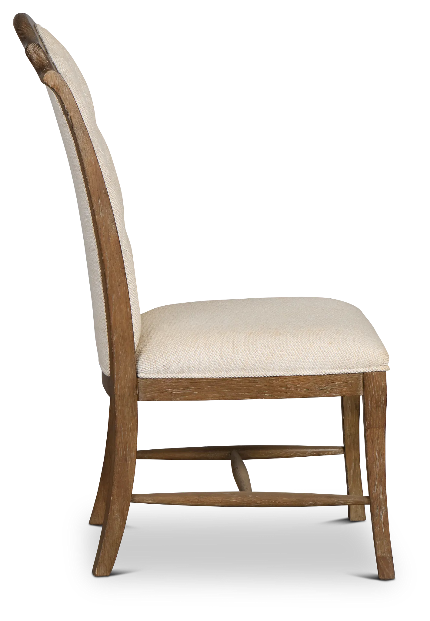 Rustic Patina Light Tone Upholstered Side Chair
