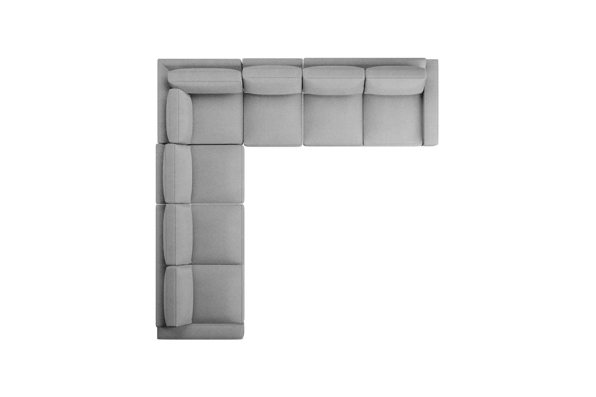 Edgewater Delray Light Gray Large Two-arm Sectional Edgewater Delray Light Gray Large Two-arm Sectional