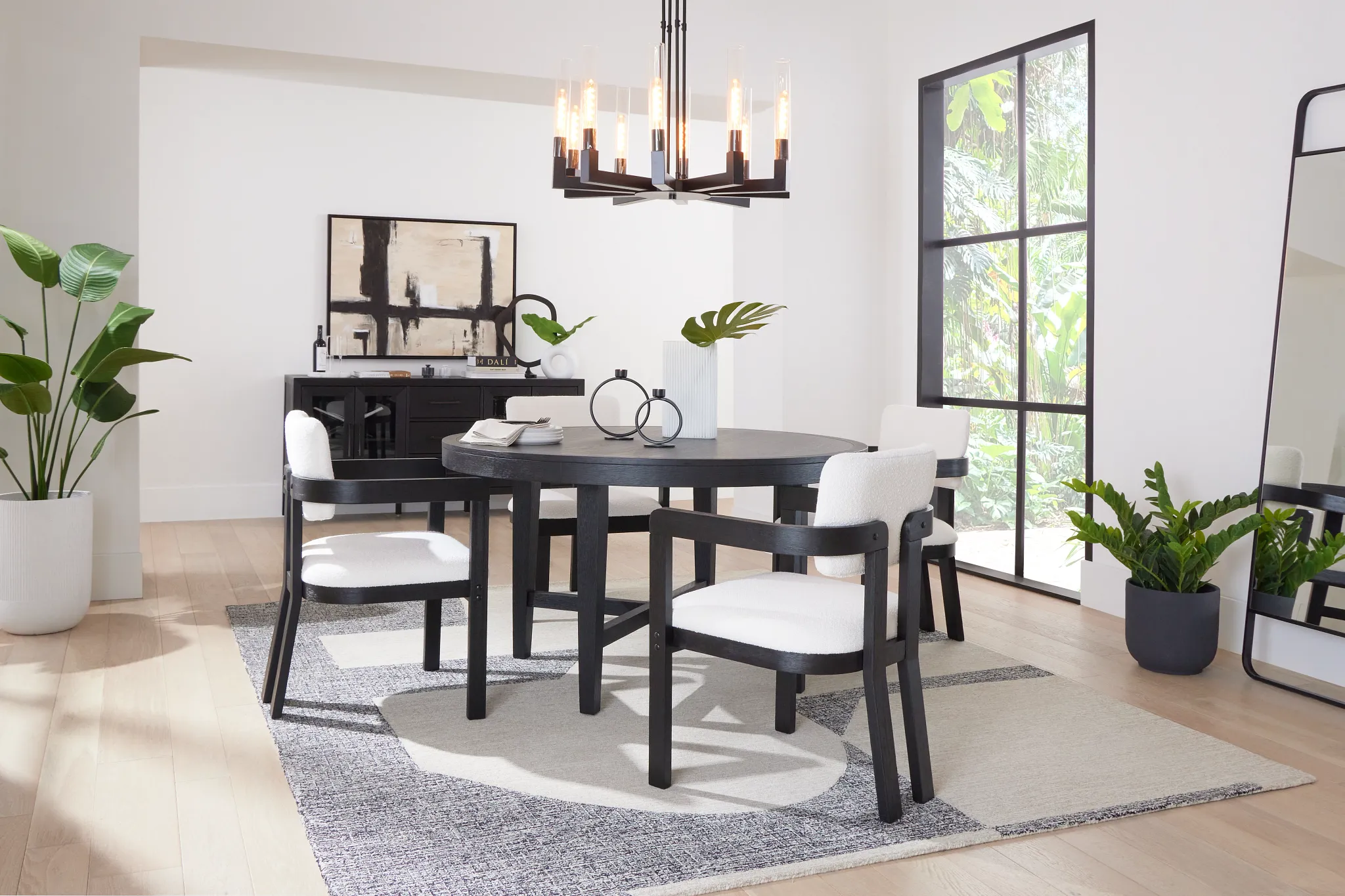 Alden Black Round Table