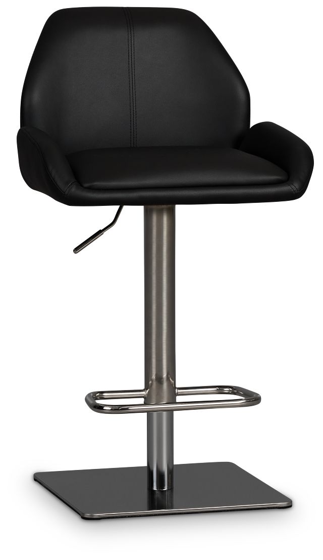 Fairfax Black Uph Adjustable Stool