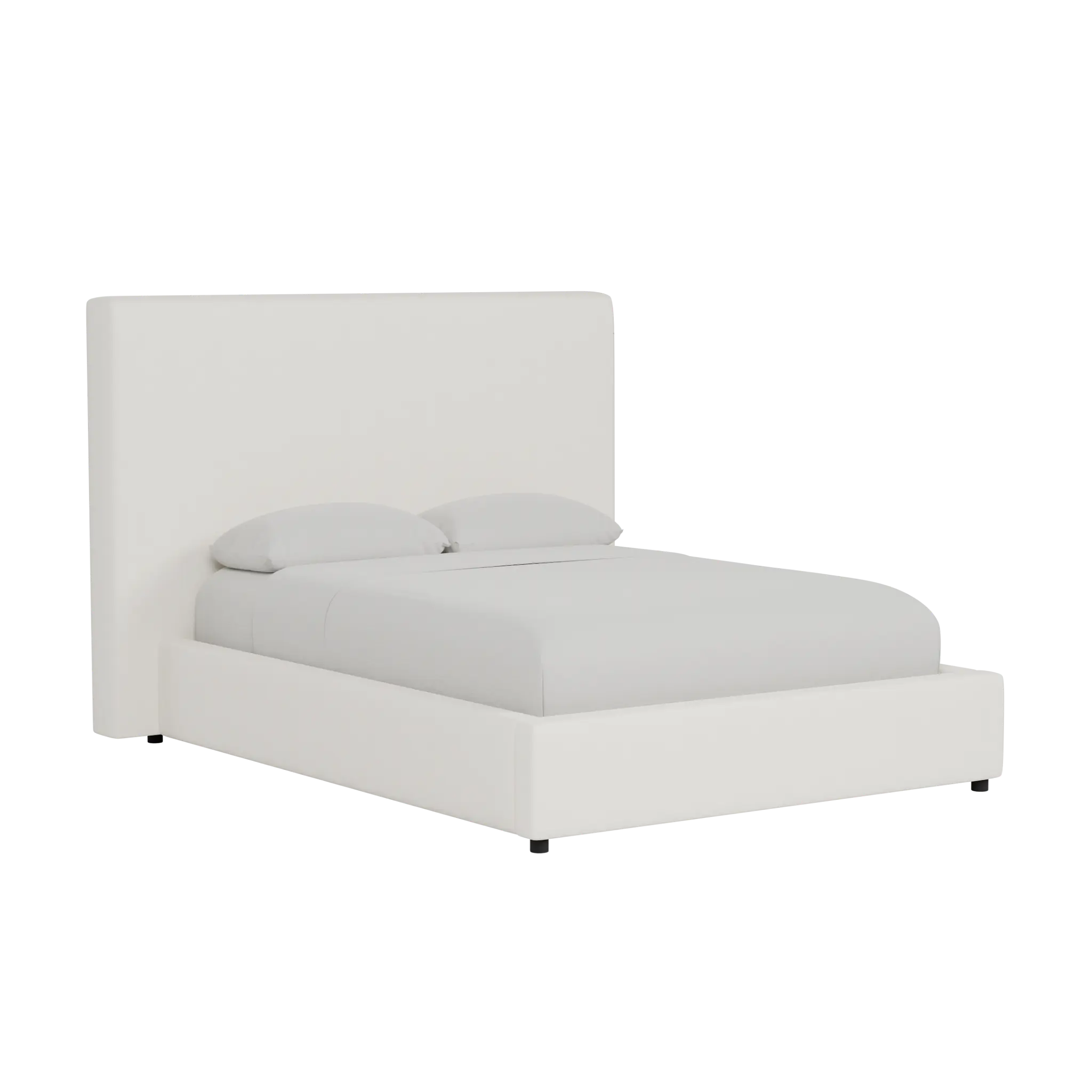 Grayton Gellar White 54" Upholstered Platform Bed Grayton Gellar White 54" Upholstered Platform Bed