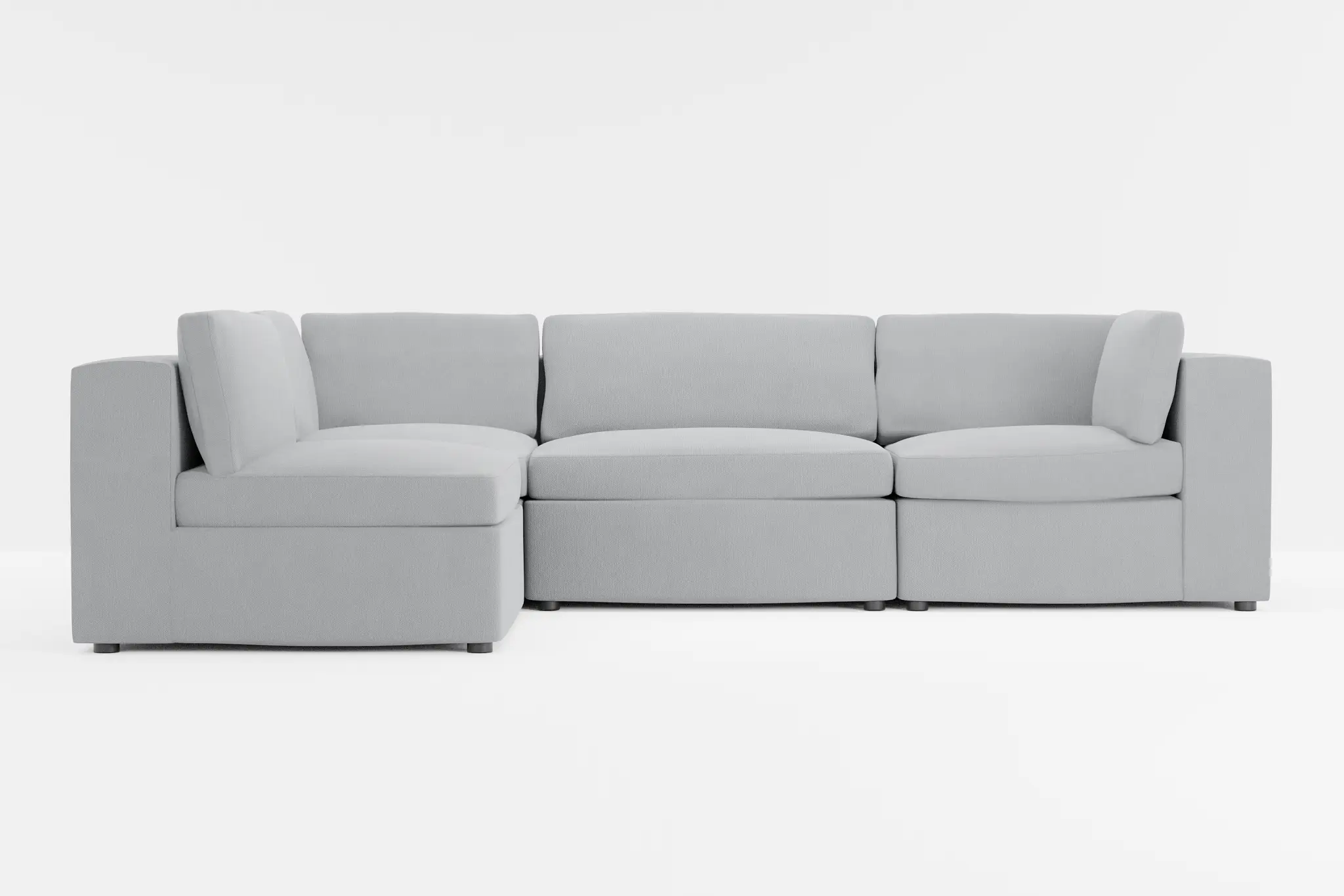 Destin Revenue Gray Fabric 4-piece Modular Sectional Destin Revenue Gray Fabric 4-piece Modular Sectional
