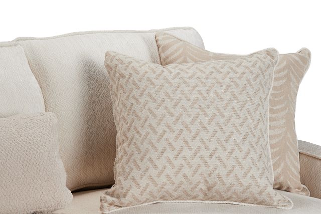 Bianca Light Beige Fabric Chaise Sectional