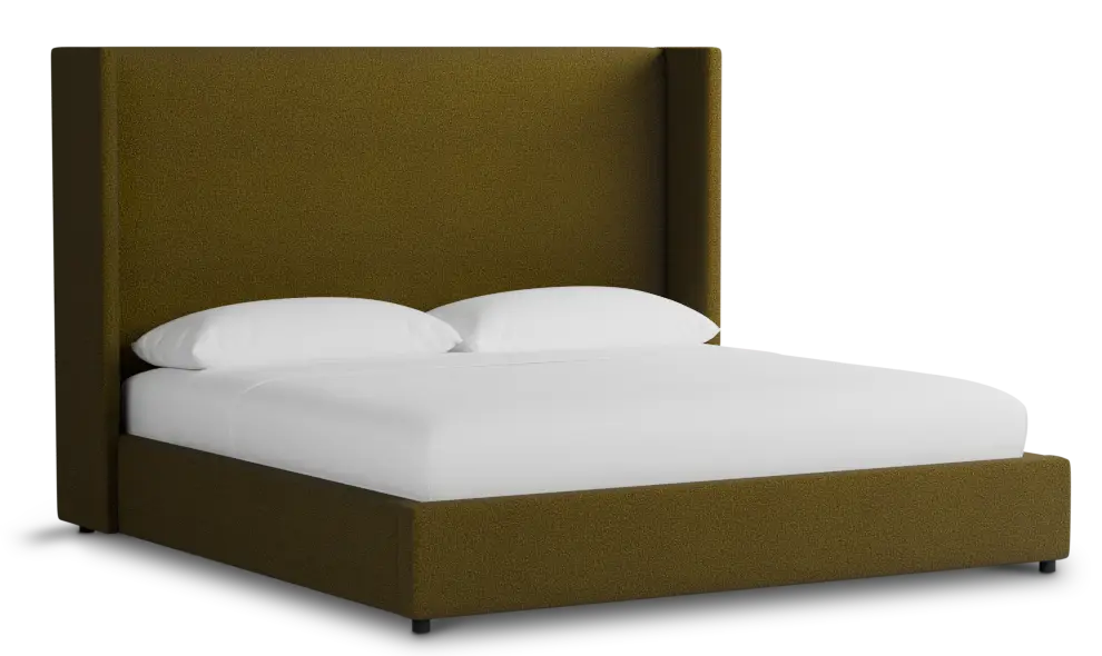 Captiva Elite Dark Green 60" Upholstered Shelter Bed Captiva Elite Dark Green 60" Upholstered Shelter Bed