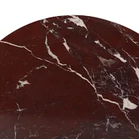 Four Hands Mario Red Marble Round Accent Table