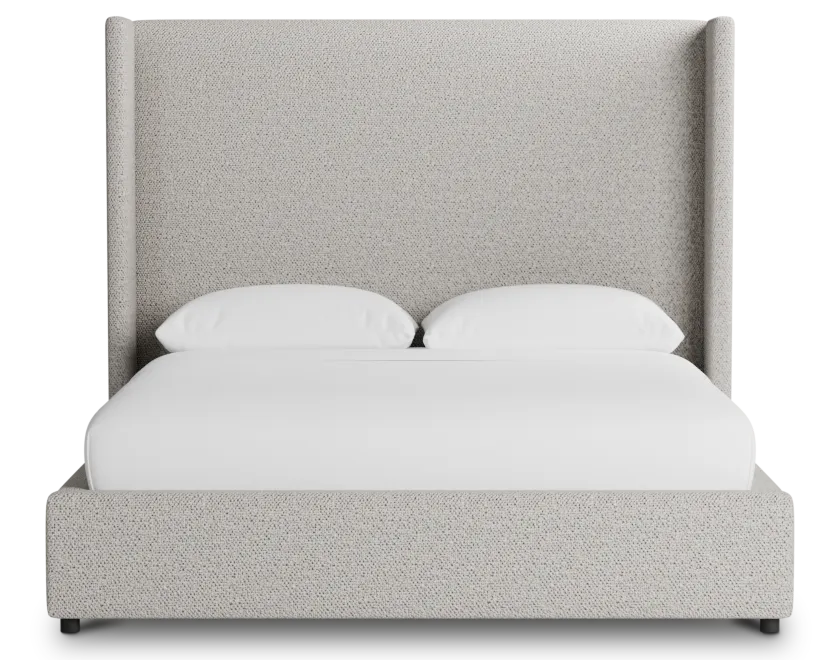 Captiva Gellar Gray 60" Upholstered Shelter Bed