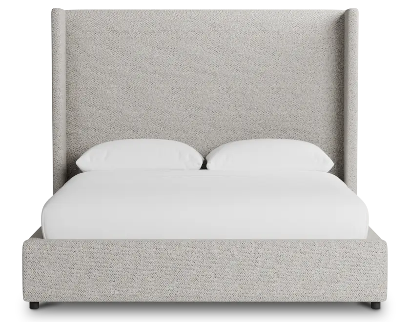 Captiva Gellar Gray 60" Upholstered Shelter Bed Captiva Gellar Gray 60" Upholstered Shelter Bed