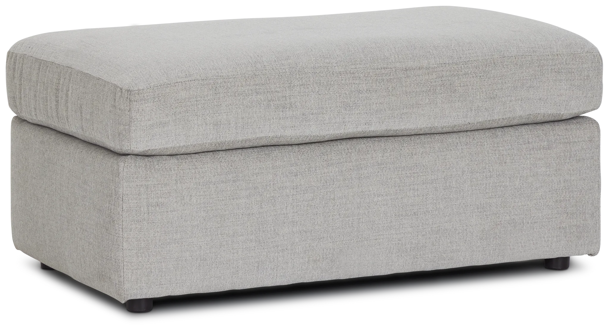 Noah Gray Fabric Ottoman