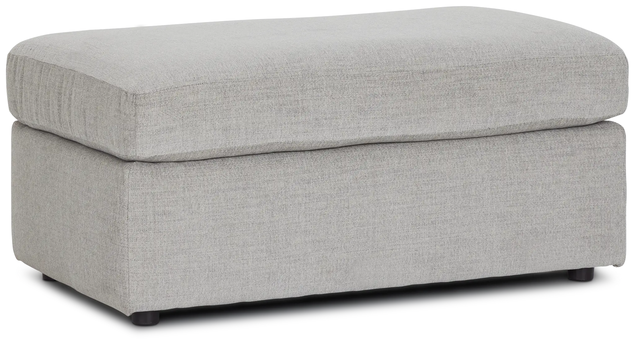 Noah Gray Fabric Ottoman Noah Gray Fabric Ottoman
