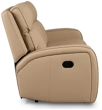 Rhett Taupe Micro Reclining Sofa