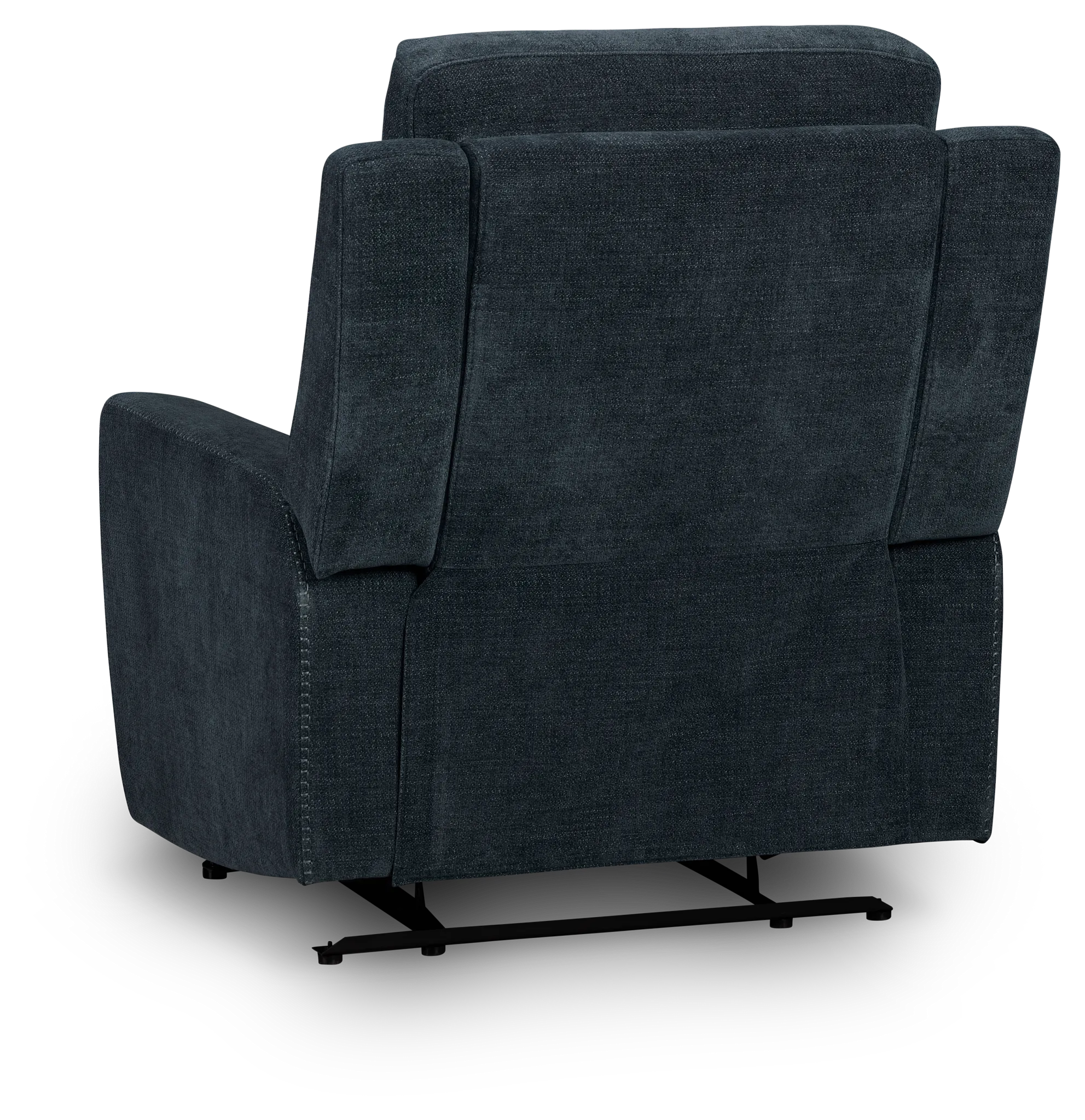Dean Dark Blue Fabric Recliner