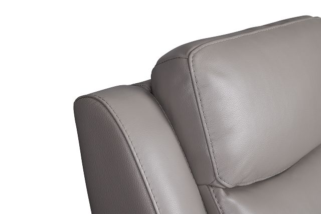 Walker Light Gray Lthr/vinyl Reclining Sofa