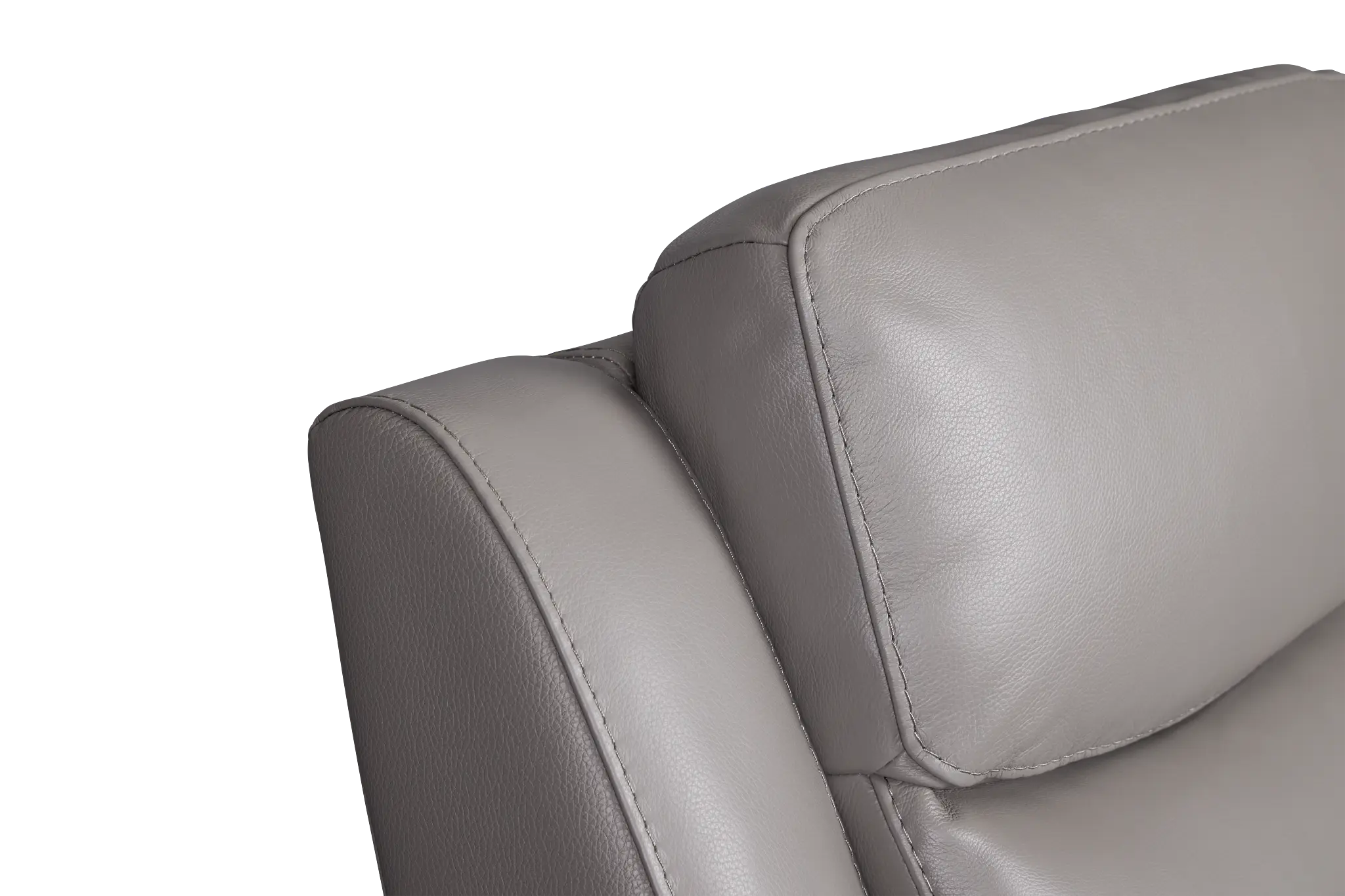 Walker Light Gray Lthr/vinyl Reclining Sofa Walker Light Gray Lthr/vinyl Reclining Sofa