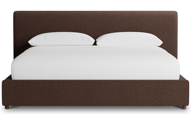 Grayton Elite Dark Brown 44" Upholstered Platform Bed
