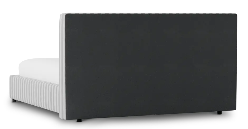 Grayton Sea Lane Light Gray 44" Upholstered Platform Bed Grayton Sea Lane Light Gray 44" Upholstered Platform Bed