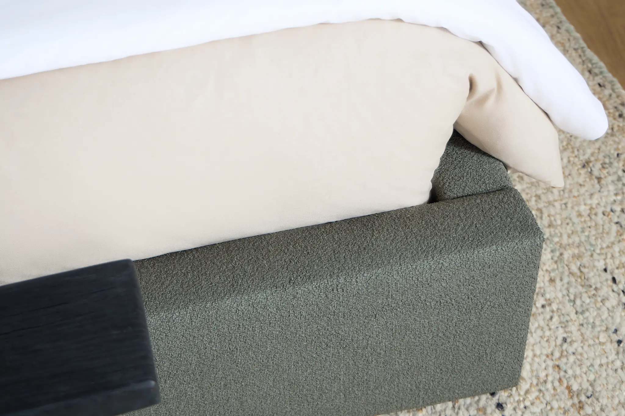 Grayton Sutton Green 44" Upholstered Platform Bed Grayton Sutton Green 44" Upholstered Platform Bed