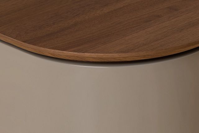 Harlan Gray Round End Table