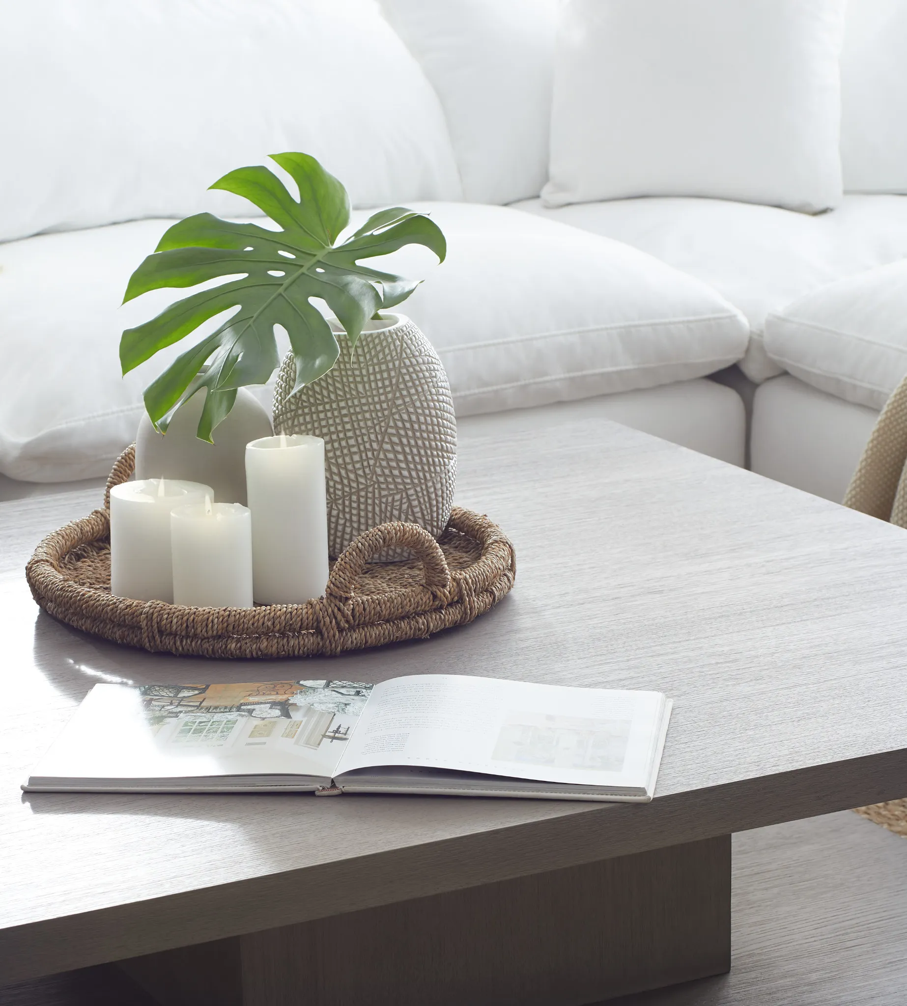 Nixon Light Tone 48" Square Coffee Table