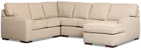 Sinclair Brown Fabric Medium Right Chaise Sectional