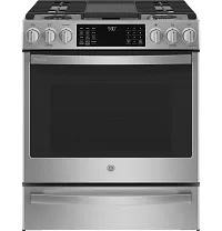 Ge Profile 930 Series Stainless Steel 30" Dual Fuel Range
