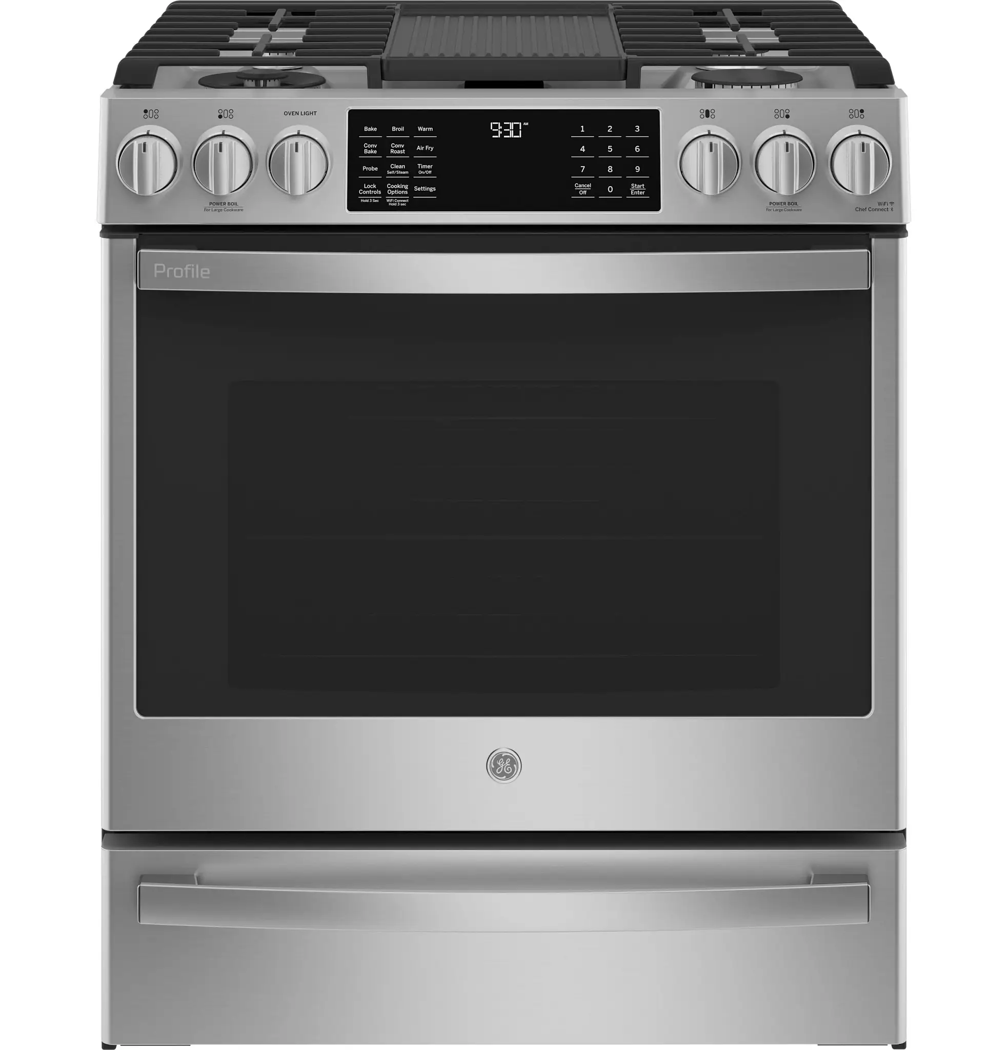Ge Profile 930 Series Stainless Steel 30" Dual Fuel Range Ge Profile 930 Series Stainless Steel 30" Dual Fuel Range