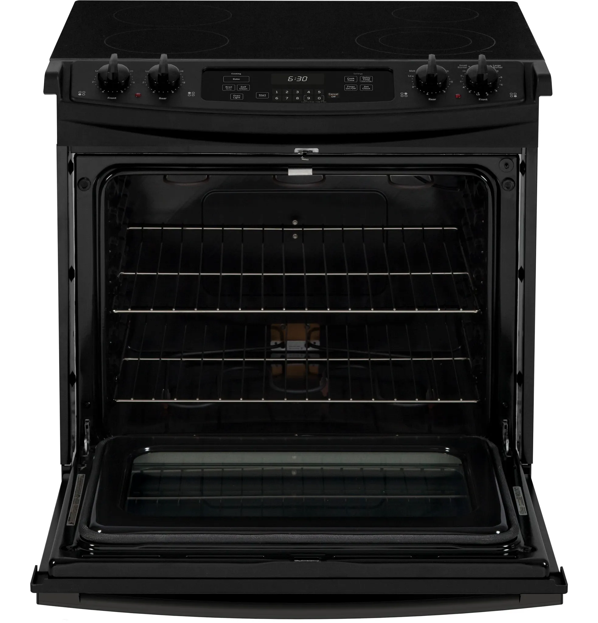 Ge 630 Series Black 30" Electric Range