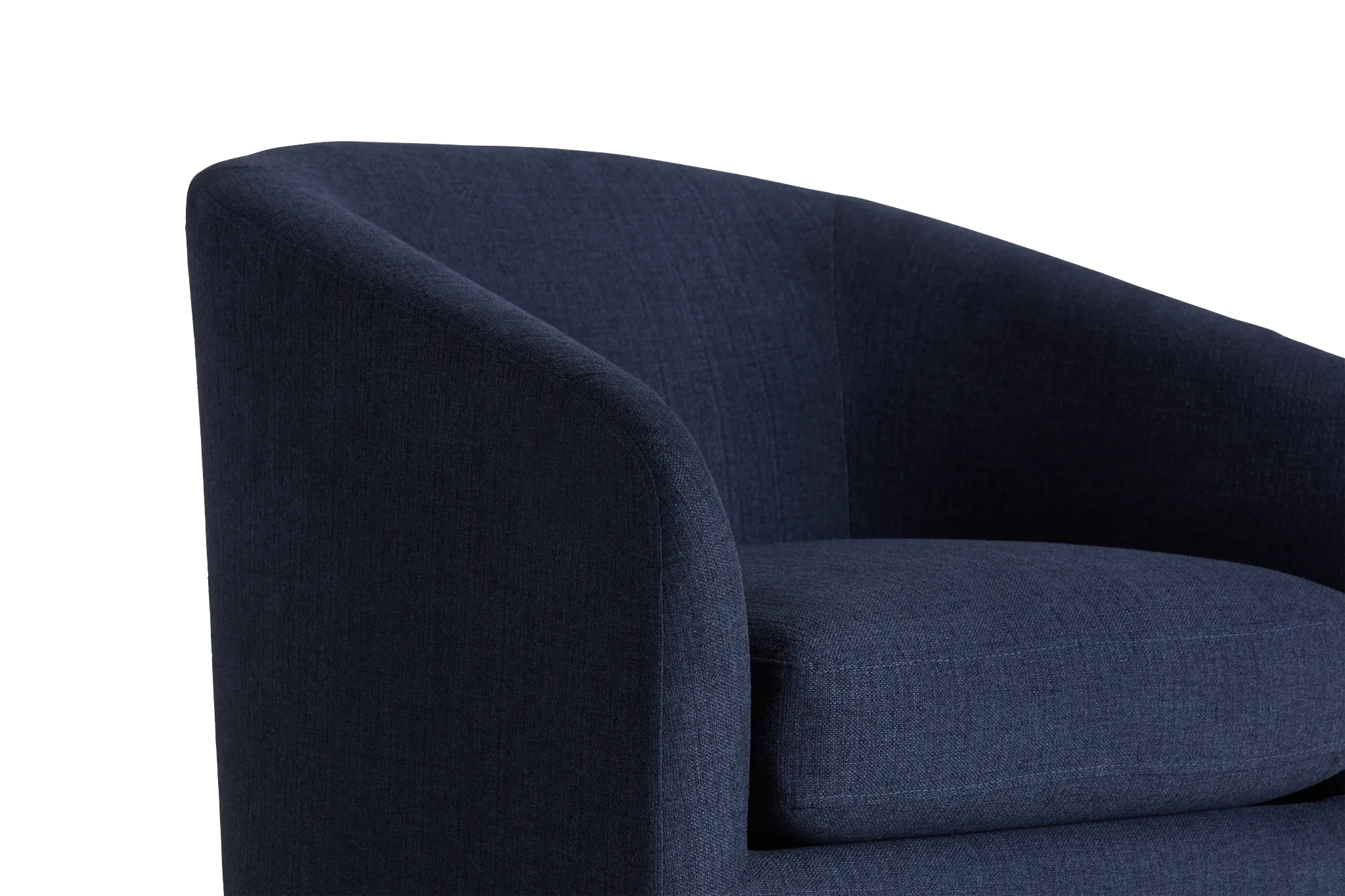 Paloma Dark Blue Micro Swivel Accent Chair