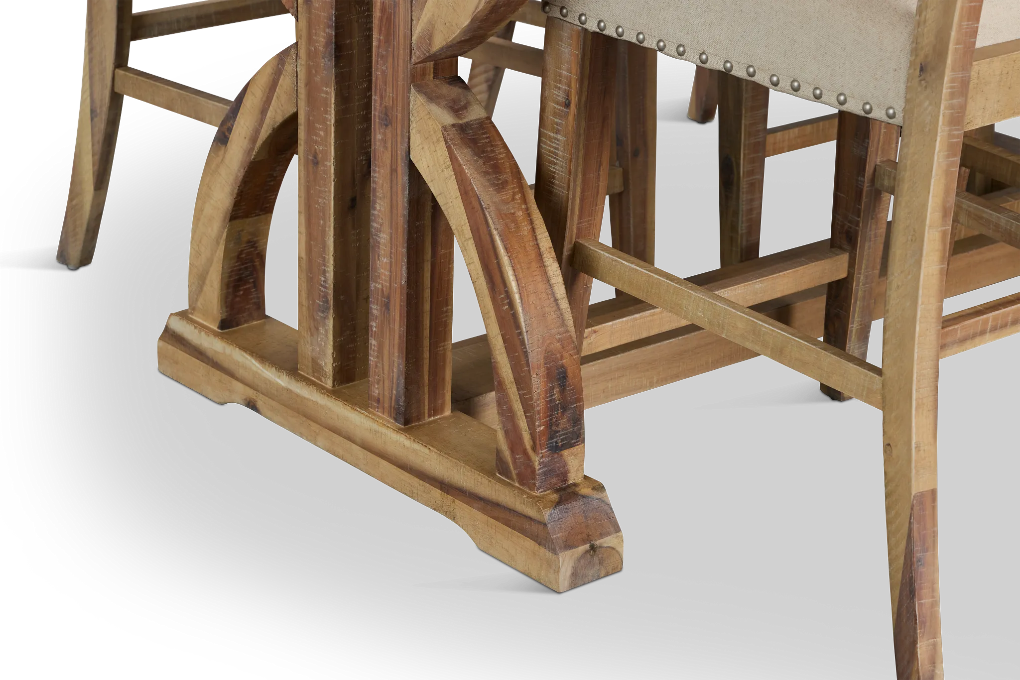 Joplin Light Tone Extension High Table & 4 Upholstered Barstools