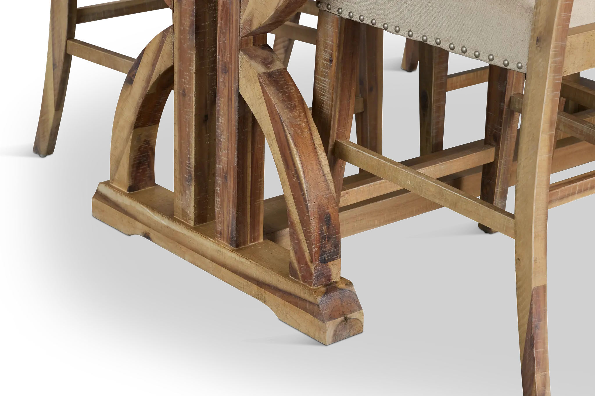 Joplin Light Tone Extension High Table & 4 Upholstered Barstools Joplin Light Tone Extension High Table & 4 Upholstered Barstools