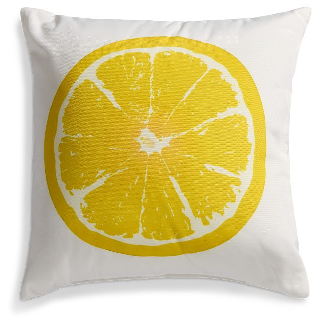 Lemon Yellow 15" Accent Pillow