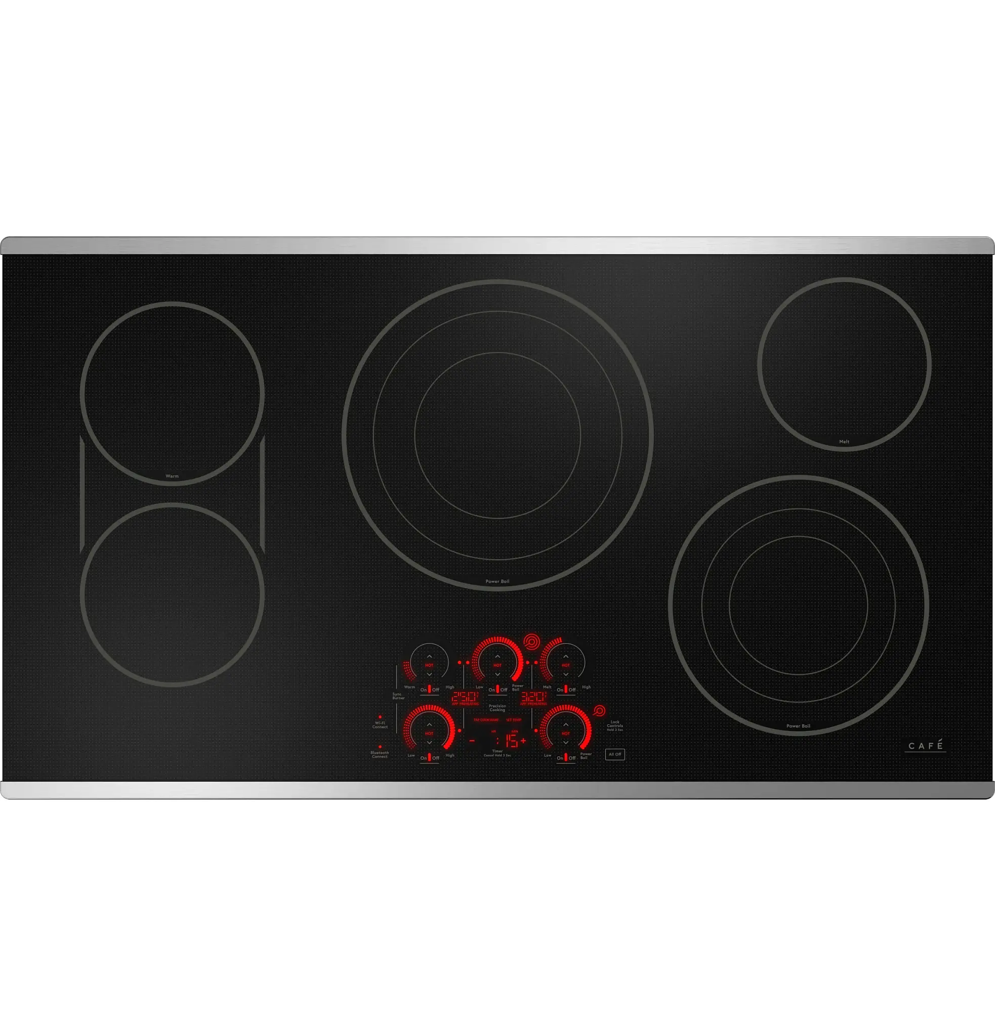 Cafe 90362 Series Stainless Steel 36" Electric Cook Top Cafe 90362 Series Stainless Steel 36" Electric Cook Top