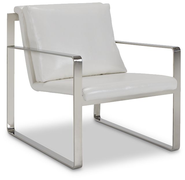 Roslin White Uph Accent Chair