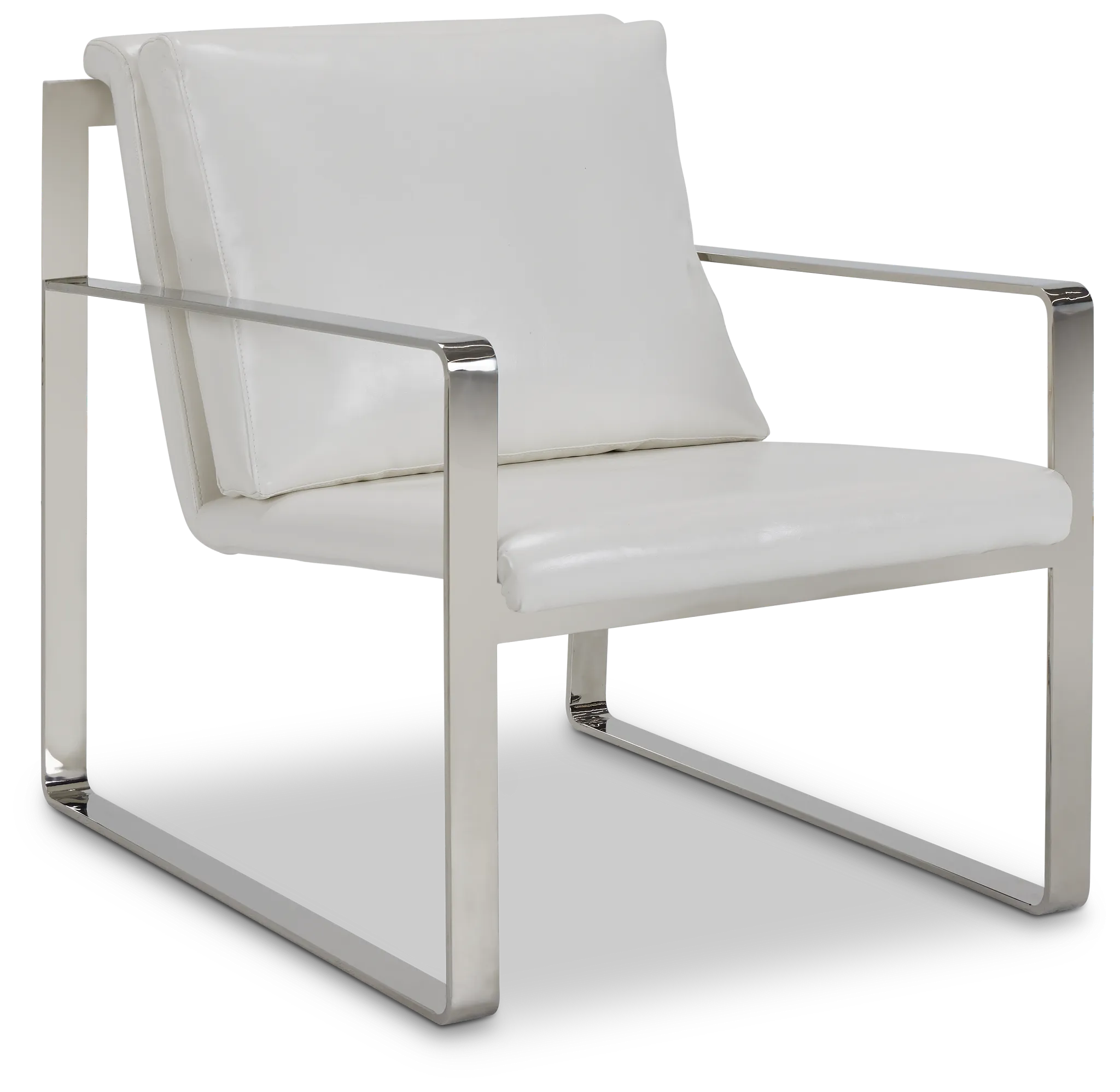 Roslin White Uph Accent Chair