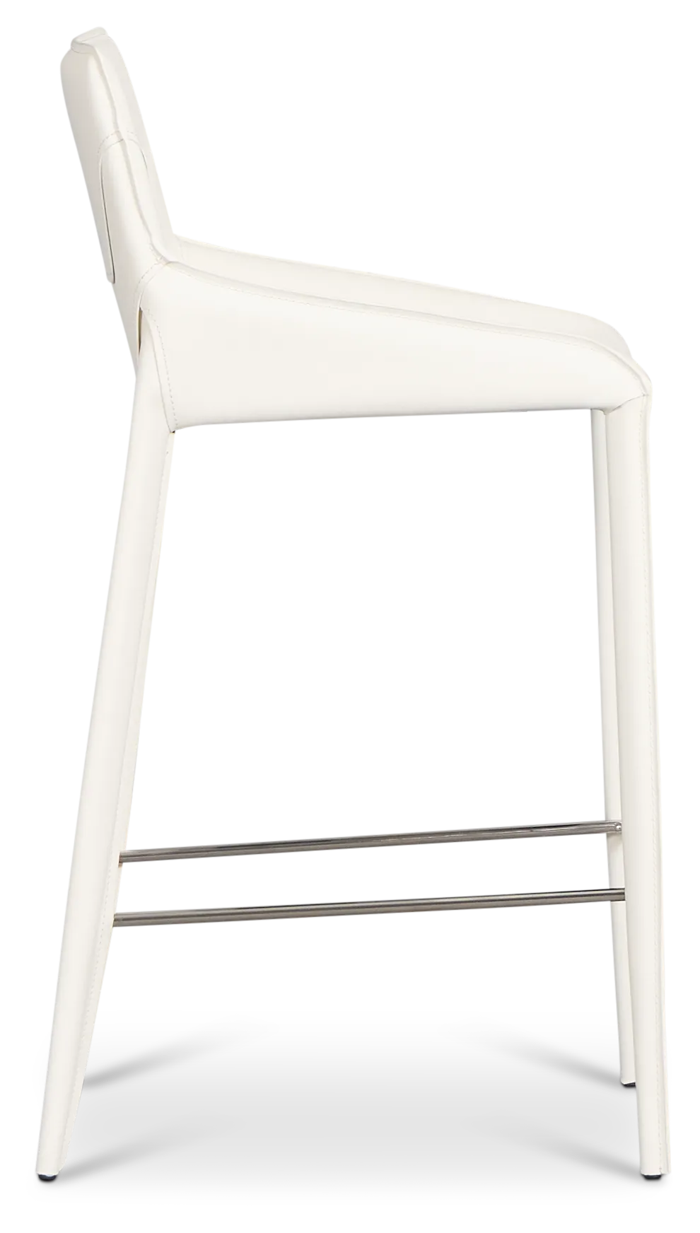 Wakefield White 27" Upholstered Barstool