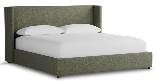 Captiva Sutton Green 48" Upholstered Shelter Bed