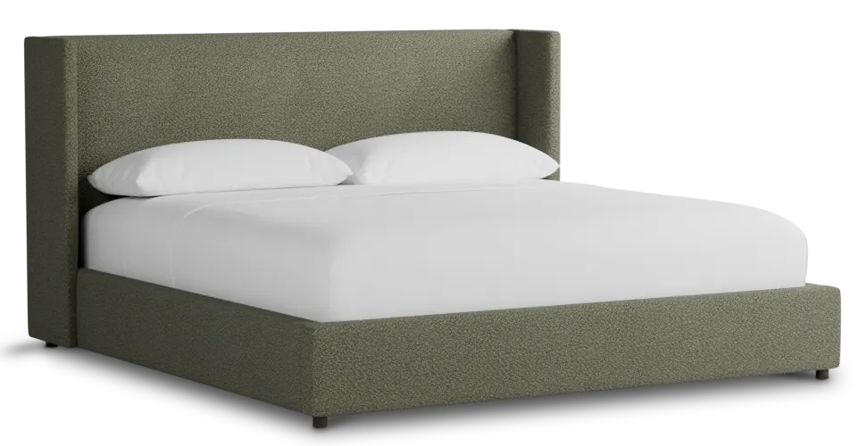 Captiva Sutton Green 48" Upholstered Shelter Bed