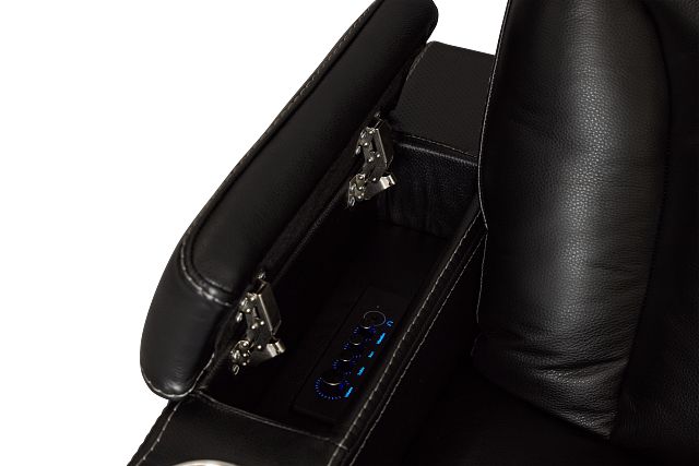 Optimus Black Lthr/vinyl Power Recliner