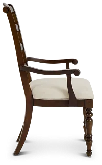 Savannah Dark Tone Upholstered Arm Chair